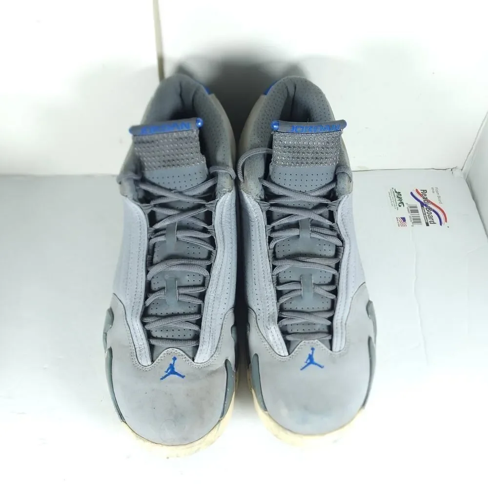 Nike Air Jordan 14 Retro Men's US13 Wolf Gray Suede Leather Athletic Sneakers